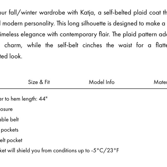 Noize Long Length Vegan Wool Coat - Picture 7 of 8